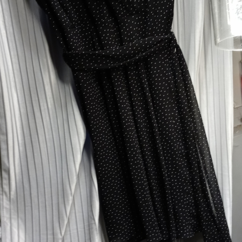NWT CHAPS Black Polka dot DRESS 🖤 - Picture 4 of 6
